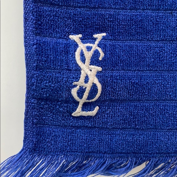 Yves Saint Laurent Other - YSL 1970’s Vintage Blue Stripped Bath Towel